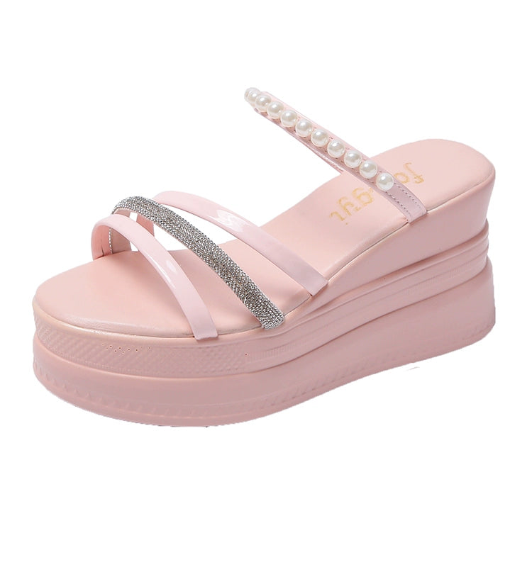 High Heel Rhinestone Sandal Women's