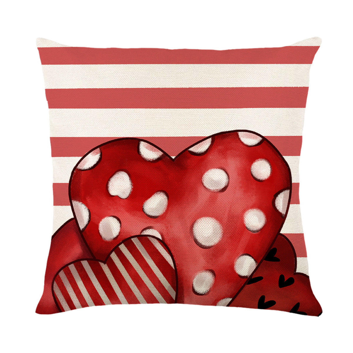 Valentine's Day Print Pillowcase Without Filler