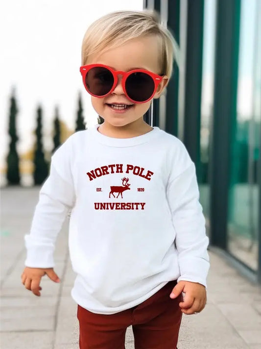 North Pole University Toddler Tee - Image #1