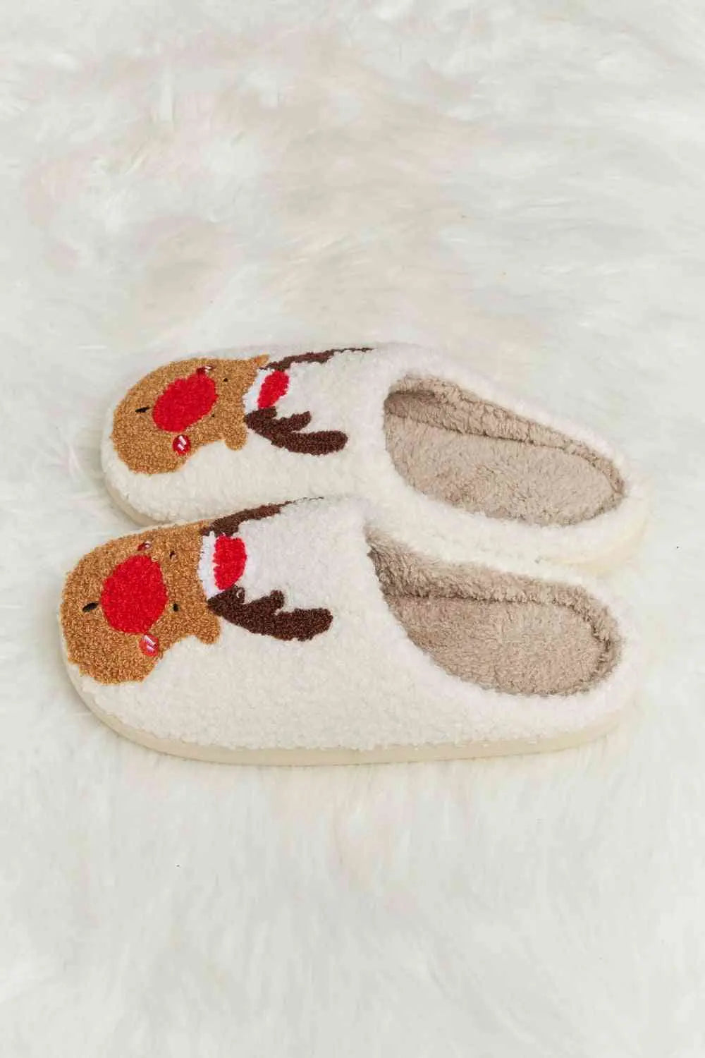 Melody Rudolph Print Plush Slide Slippers - Image #6