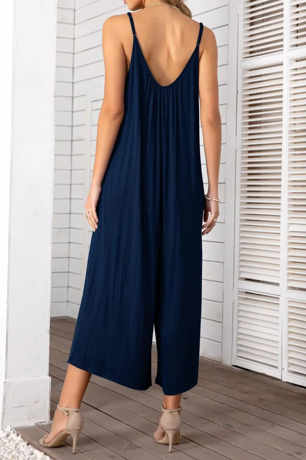 Spaghetti Strap Scoop Neck Jumpsuit - Image #2