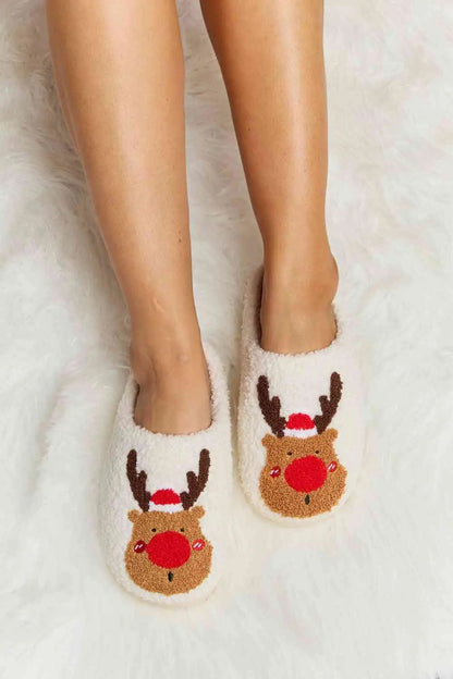 Melody Rudolph Print Plush Slide Slippers - Image #2