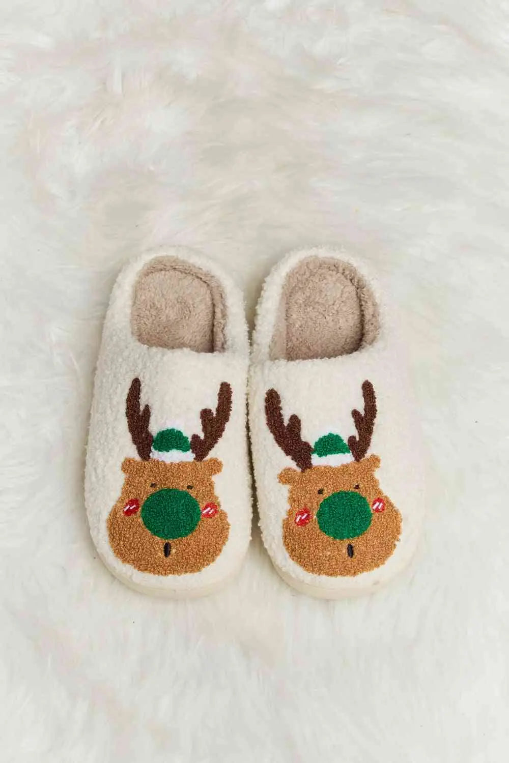 Melody Rudolph Print Plush Slide Slippers - Image #10