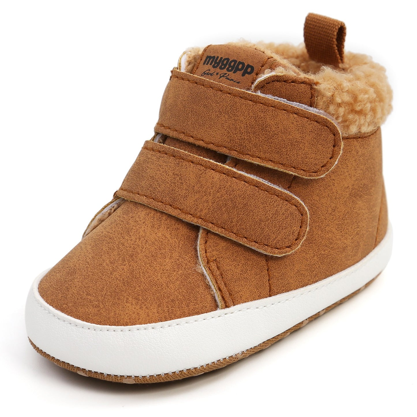 High Top Autumn And Winter Baby Shoes Baby Shoes Walking Shoes Warm Shoes.