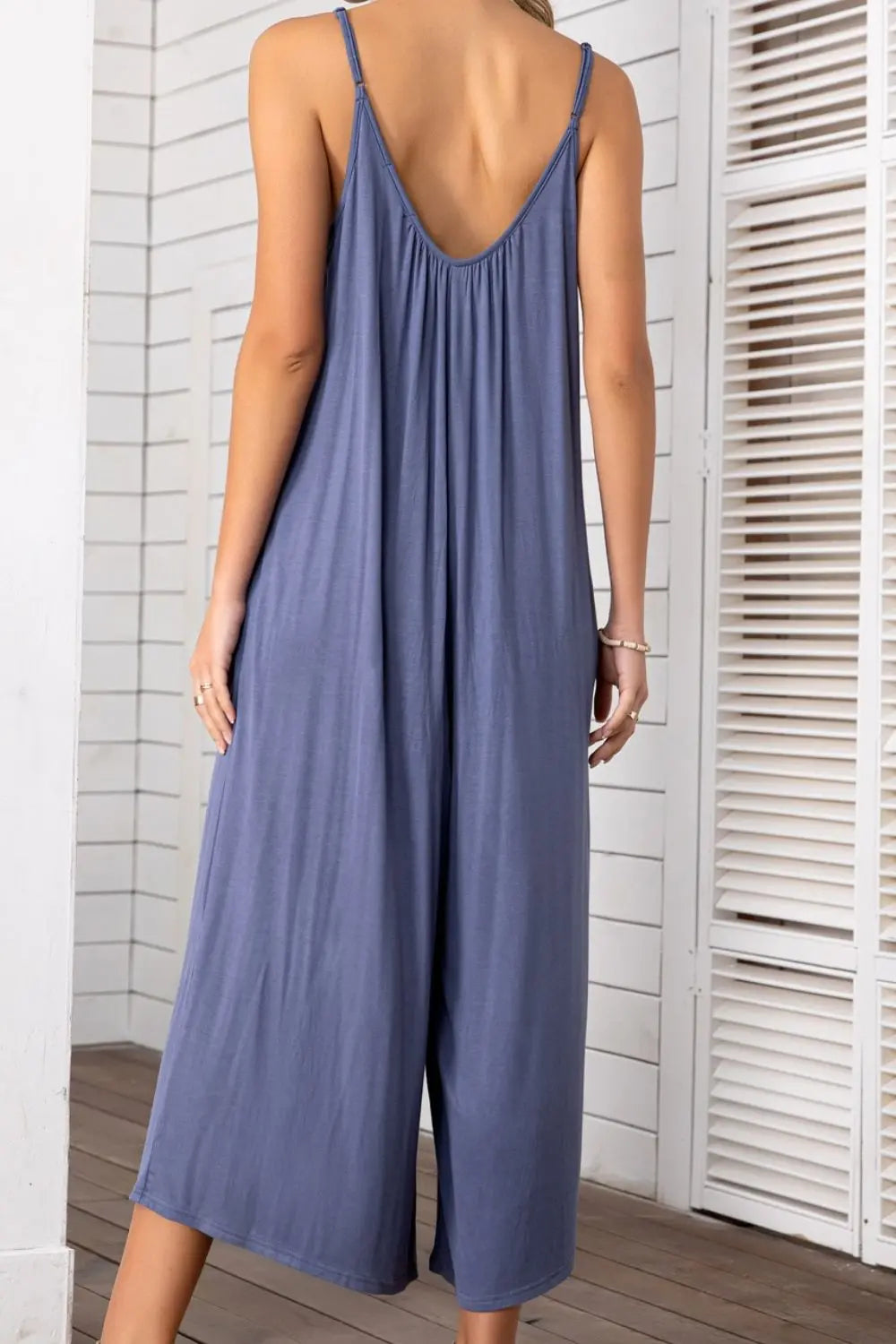 Spaghetti Strap Scoop Neck Jumpsuit - Image #14