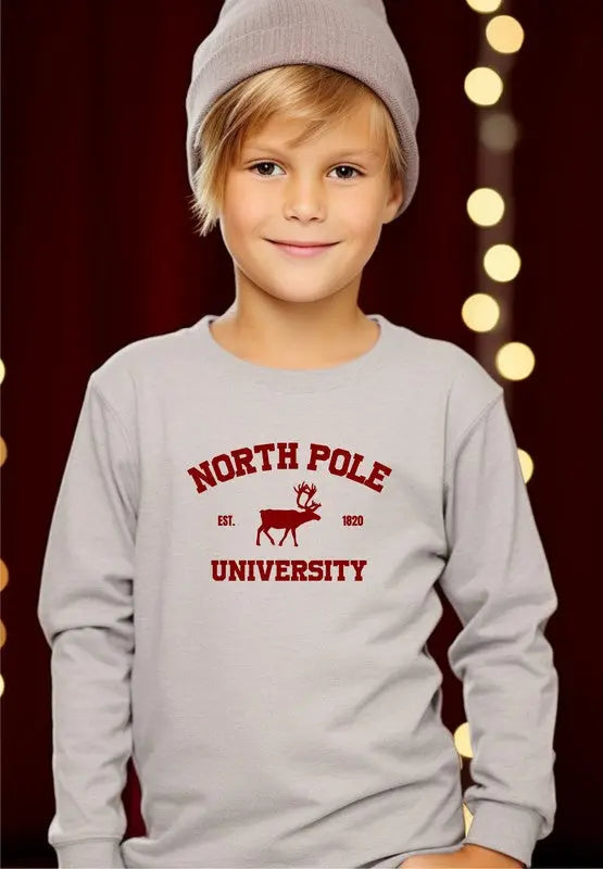 YOUTH - North Pole University Toddler Tee - Image #4