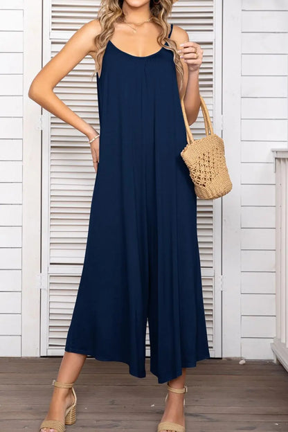 Spaghetti Strap Scoop Neck Jumpsuit - Image #4