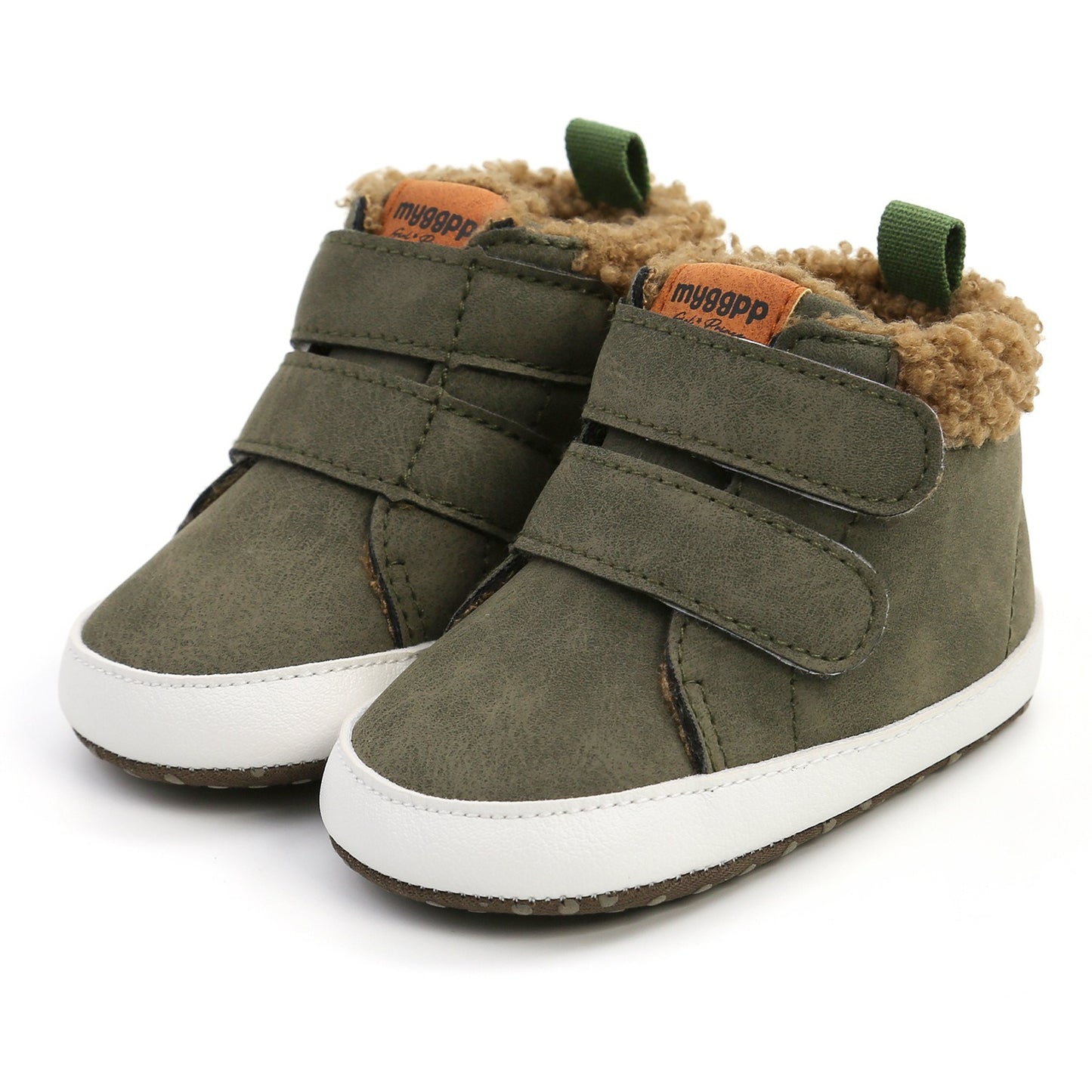 High Top Autumn And Winter Baby Shoes Baby Shoes Walking Shoes Warm Shoes.