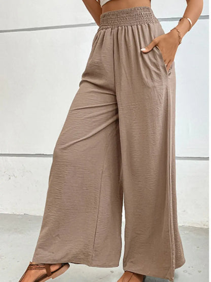 Wide Waistband Relax Fit Long Pants - Image #19