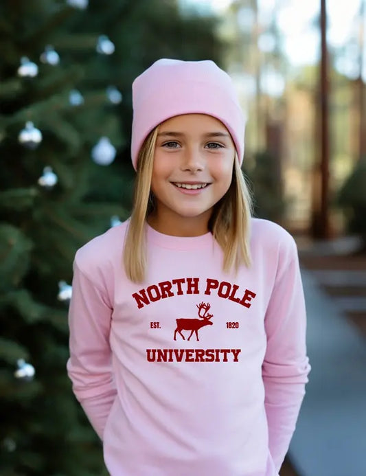 YOUTH - North Pole University Toddler Tee - Image #1