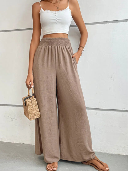 Wide Waistband Relax Fit Long Pants - Image #17