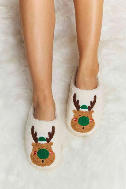 Melody Rudolph Print Plush Slide Slippers - Image #7