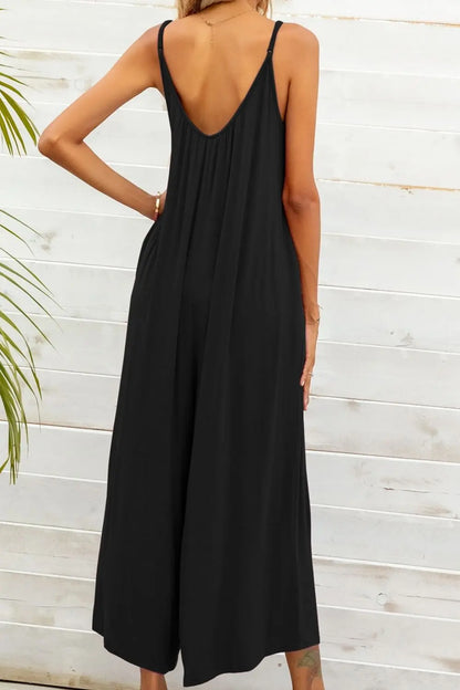 Spaghetti Strap Scoop Neck Jumpsuit - Image #13