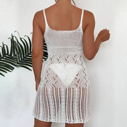 Sexy Geomatric Openwork Camisole Cover Up