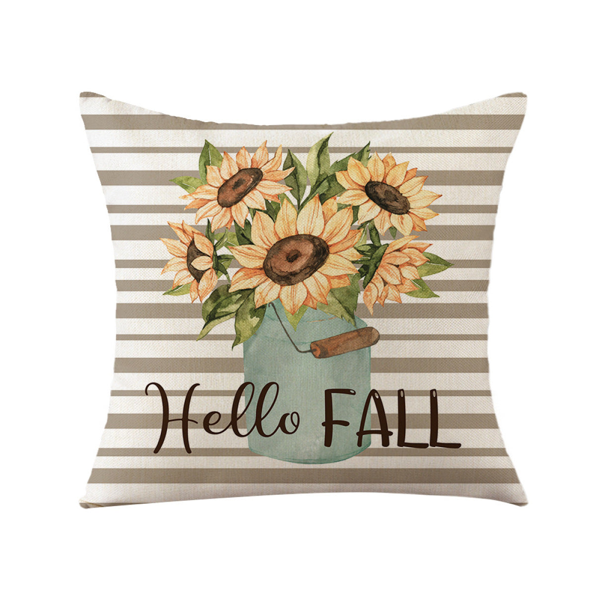 Thanksgiving Pumpkin Sunflower Print Pillowcases Without Filler