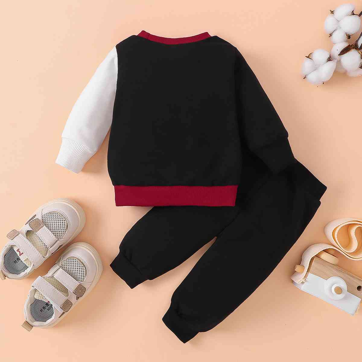 NICE Color Block Tee and Pants Set