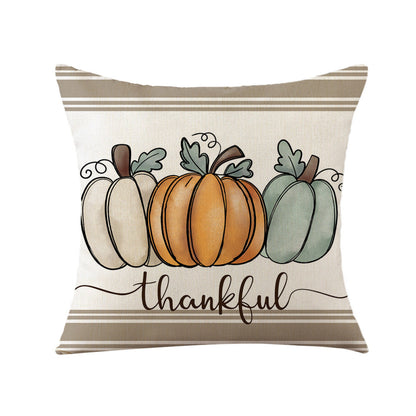 Thanksgiving Pumpkin Sunflower Print Pillowcases Without Filler